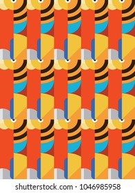 Geometric color pattern