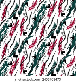 Geometric color round brush line pattern background abstract texture art print design