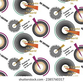 geometric color round line writing alphabet pattern background texture background fabric design print