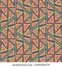 Geometric color seamless pattern. Recurring background