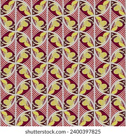 Geometric color seamless pattern. Recurring background