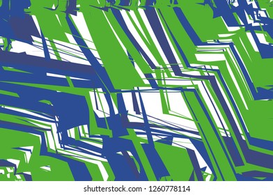 Geometric colored background with lines. Grunge pattern Resembles a complicated structure. Graffiti style. Vector illustration for covers, posters, wallpapers. Abstract backdrop 