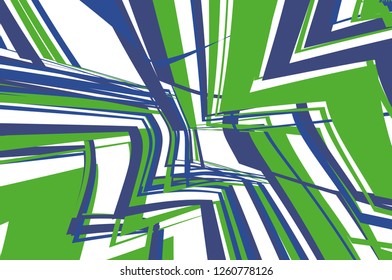 Geometric colored background with lines. Grunge pattern Resembles a complicated structure. Graffiti style. Vector illustration for covers, posters, wallpapers. Abstract backdrop 