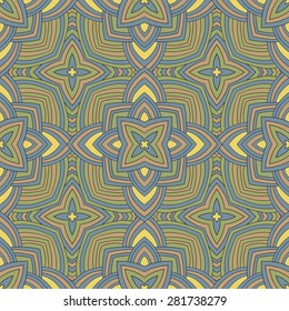 Geometric colored seamless pattern, vector illustration