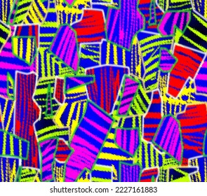 Geometric colored textile suitable size pattern