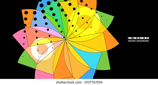 Geometric colorful abstract background creative vector template