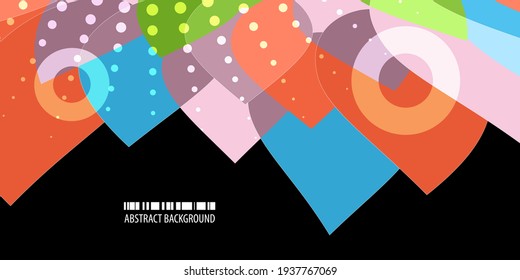 Plantilla de vector creativo de fondo abstracto geométrico colorido