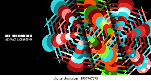 Geometric colorful abstract background creative vector template