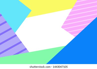 Geometric colorful abstract background with different shapes. Template for design