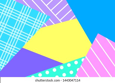 Geometric colorful abstract background with different shapes. Template for design