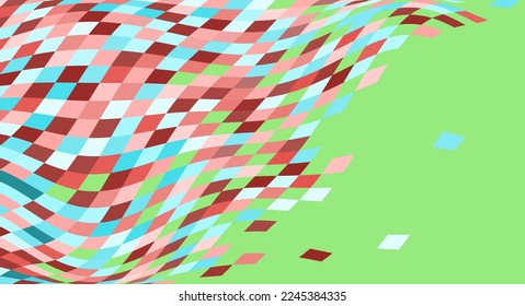 Geometric colorful abstract background material of various shapes, vector illustration