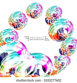 Geometric colorful abstract background template design