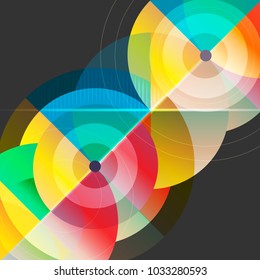 Geometric colorful abstract background template design