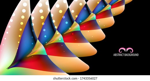 Geometric colorful abstract background template with blended pattern arowheads