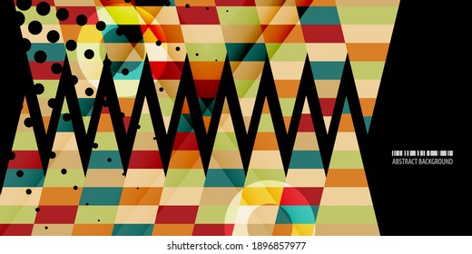 Plantilla de fondo abstracto geométrico colorido