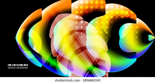 Plantilla de fondo abstracto geométrico colorido