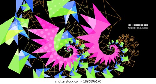 Geometric colorful abstract background template