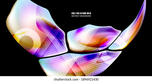 Geometric colorful abstract background template