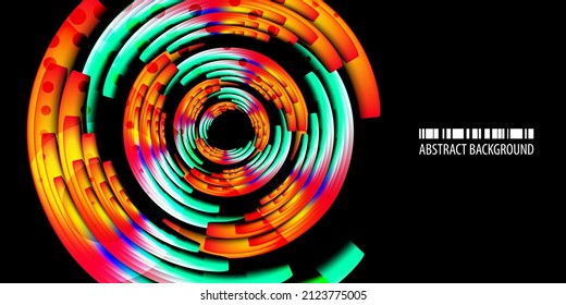 Geometric colorful abstract background template with blended shapes