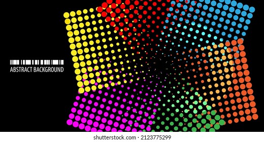 Plantilla de fondo abstracto geométrica de color con formas combinadas