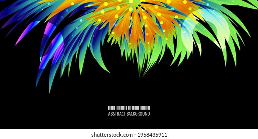 Geometric colorful abstract background vector template with blended abstract shapes