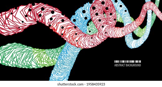 Geometric colorful abstract background vector template with blended abstract shapes