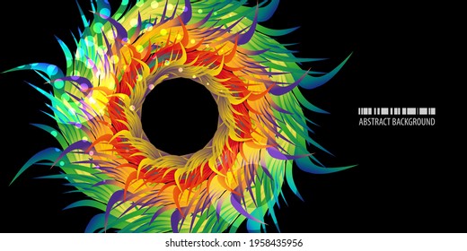 Geometrische, bunter abstrakte Hintergrund-Vektorvorlage mit verblindeten abstrakten Formen