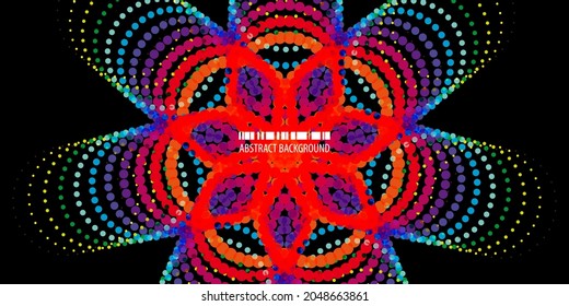 Geometric colorful abstract background vector template with blended abstract shapes
