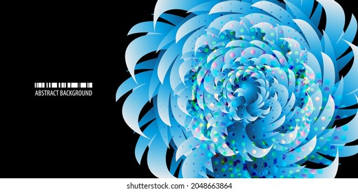 Geometric colorful abstract background vector template with blended abstract shapes