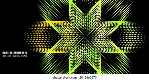 Geometric colorful abstract background vector template with blended abstract shapes