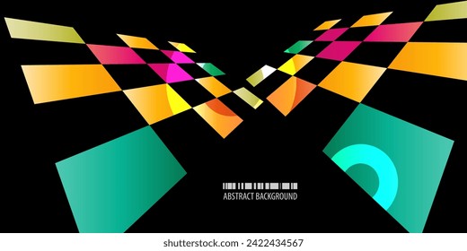 Geometric colorful abstract background vector template