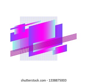 geometric colorful abstract shapes badges background. for banner web, app, poster. Trendy minimal modern design isolated on white background. Abstract geometric shapes, lines and patterns composition.