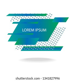 geometric colorful abstract shapes badges background. for banner web, app, poster vector