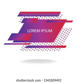 geometric colorful abstract shapes badges background. for banner web, app, poster vector