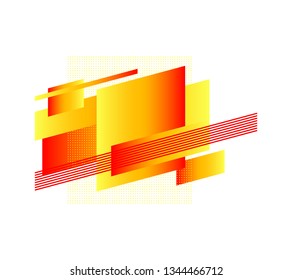 geometric colorful abstract shapes badges background. for banner web, app, poster. Trendy minimal modern design isolated on white background. Abstract geometric shapes, lines and patterns composition.