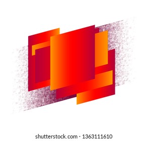 geometric colorful abstract shapes badges background. for banner web, app, poster. Trendy minimal modern design isolated on white background. Abstract geometric shapes, lines and patterns composition.