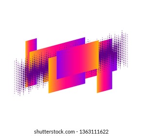 geometric colorful abstract shapes badges background. for banner web, app, poster. Trendy minimal modern design isolated on white background. Abstract geometric shapes, lines and patterns composition.