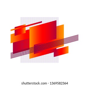 geometric colorful abstract shapes badges background. for banner web, app, poster. Trendy minimal modern design isolated on white background. Abstract geometric shapes, lines and patterns composition.