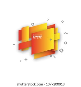 geometric colorful abstract shapes set badges background for banner web, app, poster. Trendy minimal modern design isolated white background. Abstract geometric shapes, lines patterns composition set.