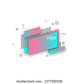 geometric colorful abstract shapes set badges background for banner web, app, poster. Trendy minimal modern design isolated white background. Abstract geometric shapes, lines patterns composition set.