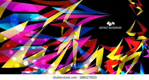 Plantilla de fondo de vector abstracto geométrico colorido