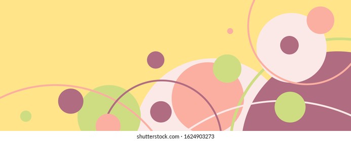 Geometric colorful abstraction from circles vector illustration eps10.