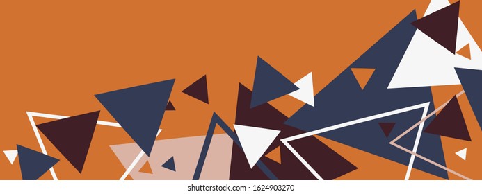 Geometric colorful abstraction from triangles vector illustration eps 10.
