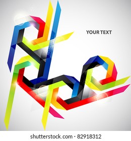 Geometric colorful background