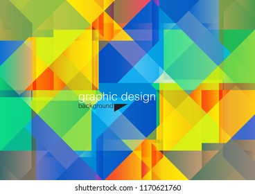 Geometric Colorful Background, Abstract Graphic Design patterns Vector