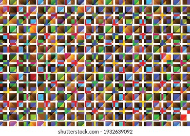 Fondo geométrico colorido. Resumen de patrón cuadrado, elementos coloridos. Diseño de vectores para banners, volantes, tarjetas de visita, invitaciones, carátula de fondo. Presentación moderna de negocios o tecnología.