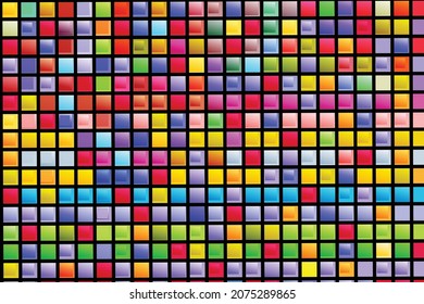 Geometric colorful background. Abstract squared pattern, colorful elements. Vector design for banners, flyers, business cards, invitations, wallpaper cover. Modern business or technology presentation.