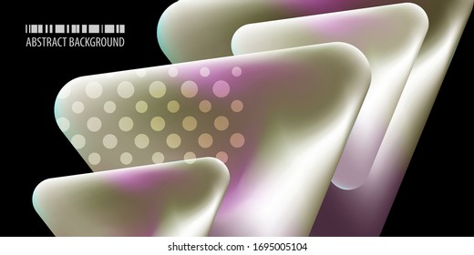 Geometric colorful background with blended abstract shapes and surface decoration