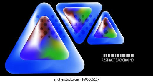 Geometric colorful background with blended abstract shapes and surface decoration