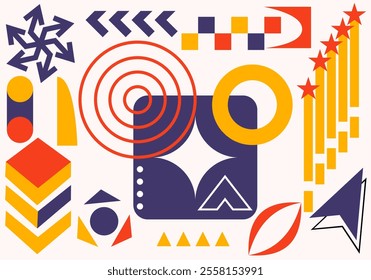 Geometric colorful background graphic design